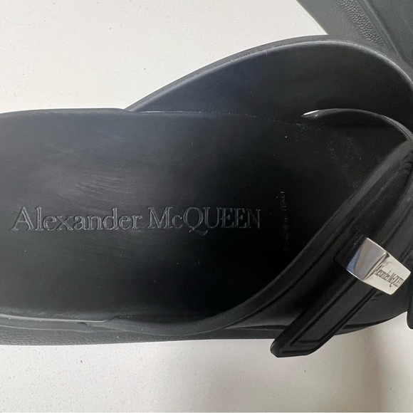 Alexander McQueen men\'s   Black Slide Sandals main image 6